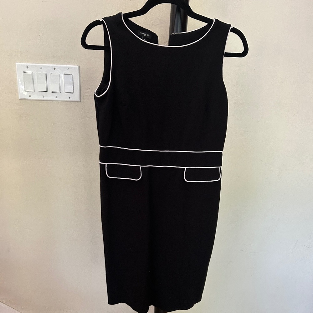 Talbots Black Sleeveless Stretch Dress